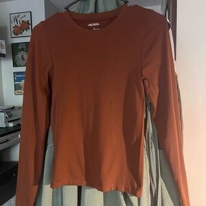 Wild Fable Terracotta Long Sleeve Top